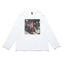 Load image into Gallery viewer, "π_β¬β¨" Cut and Sew Wide-body Long Sleeved Tee White/Beige