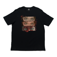 Load image into Gallery viewer, "Eyes on You" Cut and Sew Wide-body Tee White/Black