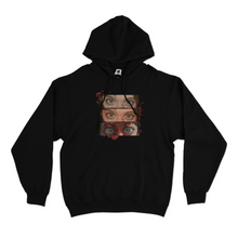 Load image into Gallery viewer, "Eyes on You" Basic Hoodie White/Black