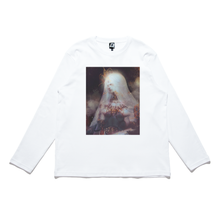 Load image into Gallery viewer, "Ethereal" Cut and Sew Wide-body Long Sleeved Tee White/Black