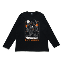 Load image into Gallery viewer, "Cowgirls Lovers" Cut and Sew Wide-body Long Sleeved Tee Black/Beige