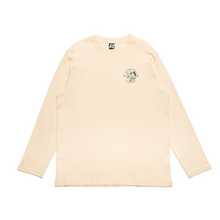 Load image into Gallery viewer, "Lasso Green" Cut and Sew Wide-body Long Sleeved Tee White/Beige