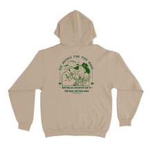 Load image into Gallery viewer, "Lasso Green" Fleece Hoodie Beige