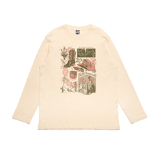 Load image into Gallery viewer, "Someone you really love " Cut and Sew Wide-body Long Sleeved Tee Beige