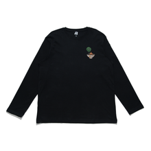 Load image into Gallery viewer, "Plants dad" Cut and Sew Wide-body Long Sleeved Tee White/Black