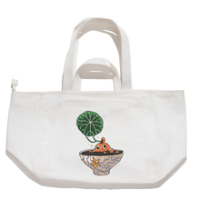 Load image into Gallery viewer, "Plants dad" Tote Carrier Bag Cream/Green