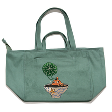 Load image into Gallery viewer, "Plants dad" Tote Carrier Bag Cream/Green