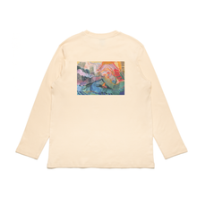 Load image into Gallery viewer, "Journey" Cut and Sew Wide-body Long Sleeved Tee Beige
