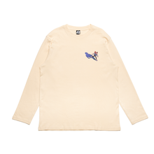 Load image into Gallery viewer, "Journey" Cut and Sew Wide-body Long Sleeved Tee Beige