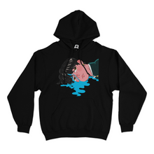 Load image into Gallery viewer, "Head Bleed" Basic Hoodie Black