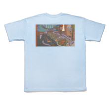 Load image into Gallery viewer, "Abyssopelagic" Taper-Fit Heavy Cotton Violet/ Sky Blue/ Rose