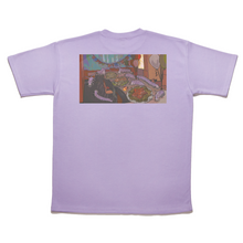 Load image into Gallery viewer, "Abyssopelagic" Taper-Fit Heavy Cotton Violet/ Sky Blue/ Rose