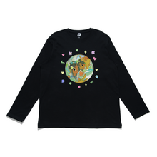 Load image into Gallery viewer, "Fisheye" Cut and Sew Wide-body Long Sleeved Tee White/Black