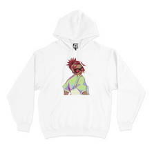 Load image into Gallery viewer, "Checkered" Basic Hoodie White/Pink