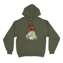 Load image into Gallery viewer, "Checkered" Fleece Hoodie Khaki