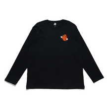 Load image into Gallery viewer, "Space Knight" Cut and Sew Wide-body Long Sleeved Tee White/Black