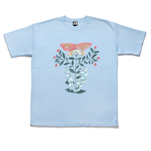 Load image into Gallery viewer, "Familiar Butterfly" Taper-Fit Heavy Cotton Tee Violet