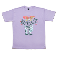 Load image into Gallery viewer, "Familiar Butterfly" Taper-Fit Heavy Cotton Tee Violet