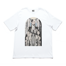 Load image into Gallery viewer, "High Priestess" Cut and Sew Wide-body Tee White/Black