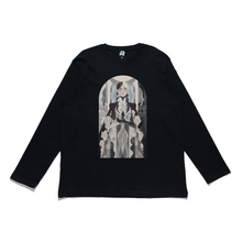 Load image into Gallery viewer, "High Priestess" Cut and Sew Wide-body Long Sleeved Tee White/Black