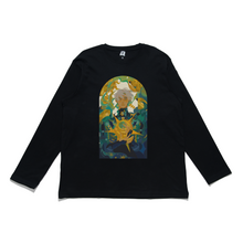 Load image into Gallery viewer, "Magician" Cut and Sew Wide-body Long Sleeved Tee Black/Beige