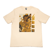 Load image into Gallery viewer, "Golden Girl" Cut and Sew Wide-body Tee Black/Beige
