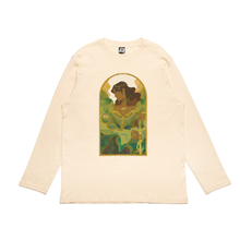 Load image into Gallery viewer, "Empress" Cut and Sew Wide-body Long Sleeved Tee Beige