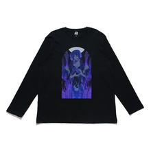 Load image into Gallery viewer, "TheMoon" Cut and Sew Wide-body Long Sleeved Tee Black