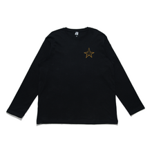 Load image into Gallery viewer, "All Star" Cut and Sew Wide-body Long Sleeved Tee Black