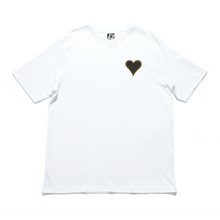 Load image into Gallery viewer, "Heart On My Sleeve" Cut and Sew Wide-body Tee White/Black