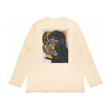 Load image into Gallery viewer, "Eddy Boy" Cut and Sew Wide-body Long Sleeved Tee White/Black/Beige
