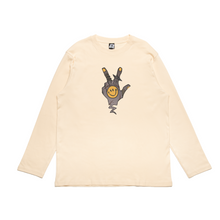 Load image into Gallery viewer, "Eddy Boy" Cut and Sew Wide-body Long Sleeved Tee White/Black/Beige