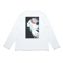 Load image into Gallery viewer, "Feelingless" Cut and Sew Wide-body Long Sleeved Tee White/Black
