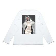 Load image into Gallery viewer, "Face of God" Cut and Sew Wide-body Long Sleeved Tee White/Black