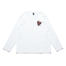 Load image into Gallery viewer, "Face of God" Cut and Sew Wide-body Long Sleeved Tee White/Black