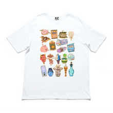 Load image into Gallery viewer, "Supernatural Konbini" Cut and Sew Wide-body Tee White/Black