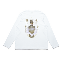 Load image into Gallery viewer, "Sunflower Magician" Cut and Sew Wide-body Long Sleeved Tee White/Black