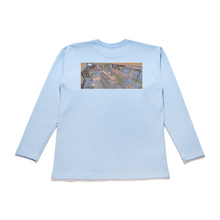 Load image into Gallery viewer, "Supernatural Konbini" Taper-Fit Heavy Cotton Long Sleeve Tee Sky Blue