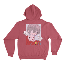 Load image into Gallery viewer, "Vapor" Basic Hoodie White/Pink
