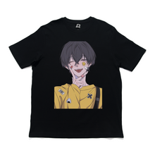Load image into Gallery viewer, "Sm!le" Cut and Sew Wide-body Tee White/Black