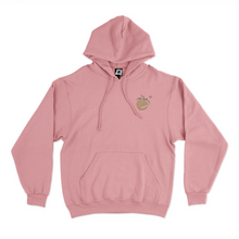 Load image into Gallery viewer, "Floral Peach" Fleece Hoodie Beige/Light Pink
