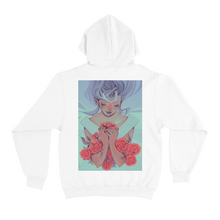 Load image into Gallery viewer, "Red Roses" Basic Hoodie White