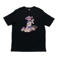 Load image into Gallery viewer, "Rollers" Cut and Sew Wide-body Tee White/Black