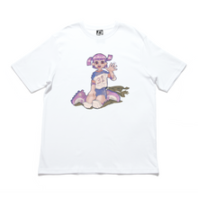 Load image into Gallery viewer, "Rollers" Cut and Sew Wide-body Tee White/Black