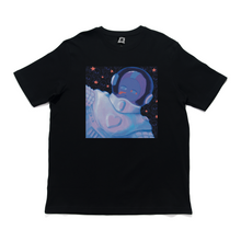 Load image into Gallery viewer, "Space" Cut and Sew Wide-body Tee White/Black