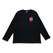 Load image into Gallery viewer, "Snake Demon" Cut and Sew Wide-body Long Sleeved Tee White/Black