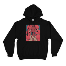 Load image into Gallery viewer, "Candyfloss" Basic Hoodie Black/White