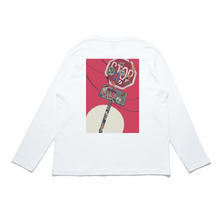 Load image into Gallery viewer, "Sign" Cut and Sew Wide-body Long Sleeved Tee White/Beige