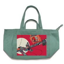 Load image into Gallery viewer, "Sign" Tote Carrier Bag Cream/Green