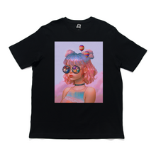 Load image into Gallery viewer, "Wanderlust" Cut and Sew Wide-body Tee White/Black